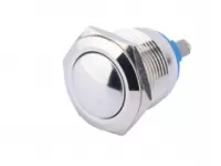 Nút nhấn dài inox 19mm đầu bo tròn